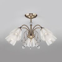 Люстра на штанге Eurosvet 30155/5 античная бронза фото