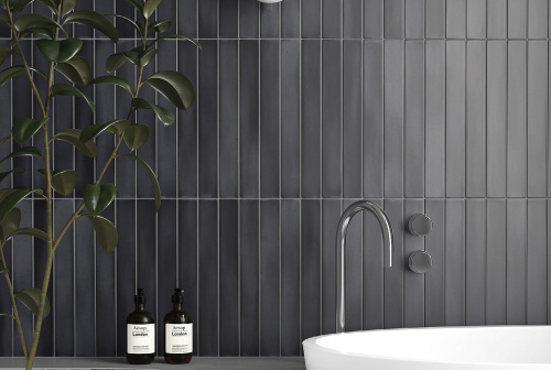 Керамическая плитка Equipe Massimo Dark Black 31578 5х40 фото 2