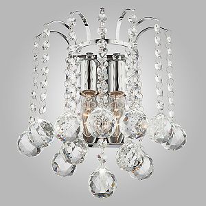 Бра Eurosvet 3299/2 хром/прозрачный хрусталь Strotskis фото