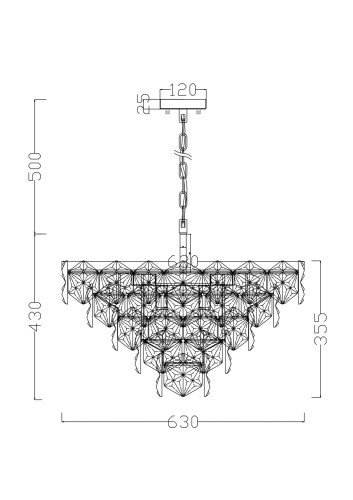 Подвесной светильник Freya FR1004PL-12CH фото 3