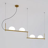 Подвесная люстра Eurosvet 70145/4 латунь фото