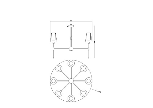 Люстра Freya FR5196PL-08CH фото 2