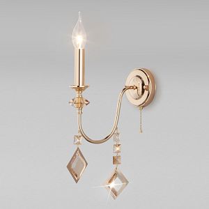 Бра Eurosvet 10110/1 золото/тонированный хрусталь Strotskis фото