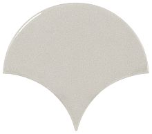Equipe Scale Настенная керамическая плитка Fan Light Grey 10.6x12 глазурованный глянцевый фото