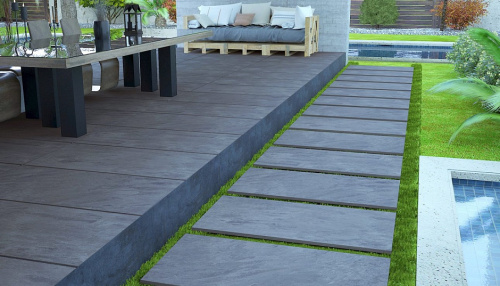 Керамогранит Ocean Ceramic 20mm Belstone Antracite 60x120 фото 2