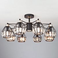 Люстра на штанге Eurosvet 70075/8 черный фото