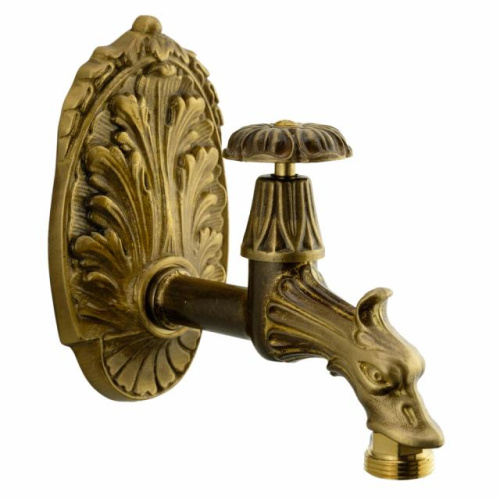 Кран садовый Migliore Artistica "Дракон" декоративный, бронза 18416