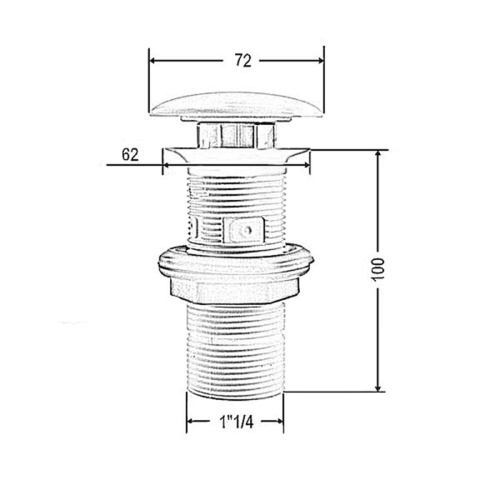 Artceram Донный клапан для раковин универсальный, покрытие керамика, цвет: cocoa фото 3