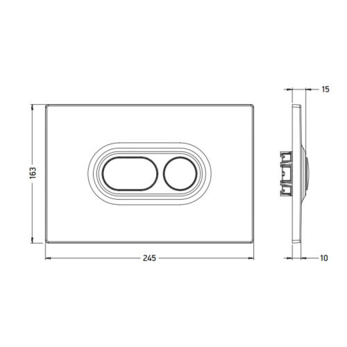 Artceram Atelier Клавиша смыва, цвет: белый фото 2