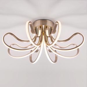 Накладная люстра Eurosvet 90079/8 сатин-никель фото