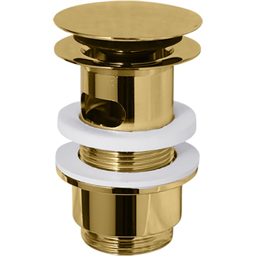Донный клапан Migliore Ricambi "click-clack", под перелив, золото 17960