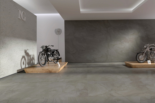 Керамогранит Kutahya Seramik Atlantis Anthracite Rectified Lappato 60x120 фото 2