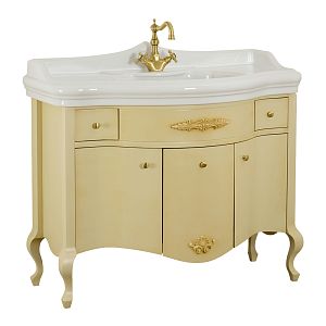 База Migliore Impero L110xH82xP57 см, для раковины 110 см, 3 двери 2 ящика, цвет: Decape Sabbia 25956 фото