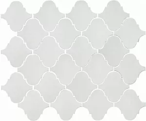 Плитка Kerama Marazzi Арабески глянцевый 65000 белый 26x30 фото