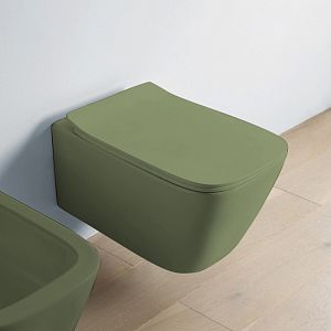 Artceram A16 Унитаз подвесной 52,5х36 см, безободковый, с крепежом, цвет: Green salvia фото