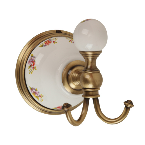 Крючок Migliore Provance, керамика с декором/бронза 17628