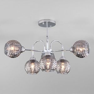 Люстра на штанге Eurosvet 30175/6 хром фото