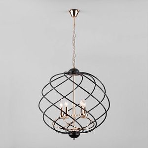 Подвесная люстра Eurosvet 60105/5 черный фото