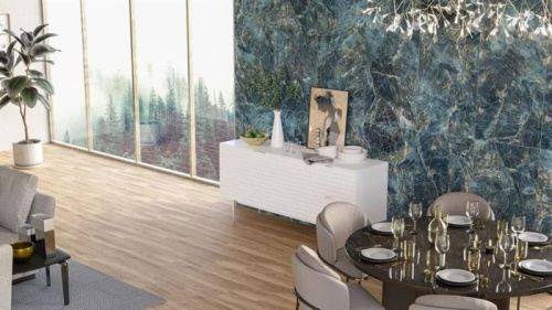 Глазурованный керамогранит YURTBAY Atlantic Dark Blue Polished P19720.6 60х120 фото 2