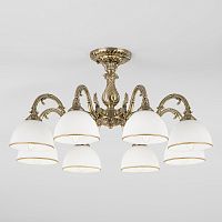 Люстра на штанге Eurosvet 60106/8 античная бронза фото