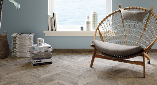Керамогранит FAP Ceramiche Roots fQNR Taupe Chevron R9 7,5х45 фото 2