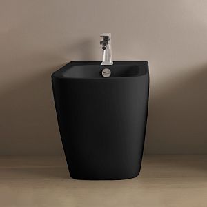 Artceram A16 Биде напольное 52,5х36хh42см, с 1 отв под смеситель, цвет: черный матовый фото
