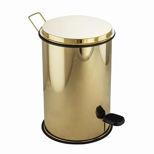 Ведро мусорное Migliore Complementi 5л, D21, H32 см, золото 21958 фото