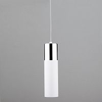 Подвесной светильник Eurosvet 50135/1 LED хром/белый фото
