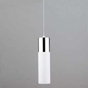 Подвесной светильник Eurosvet 50135/1 LED хром/белый фото