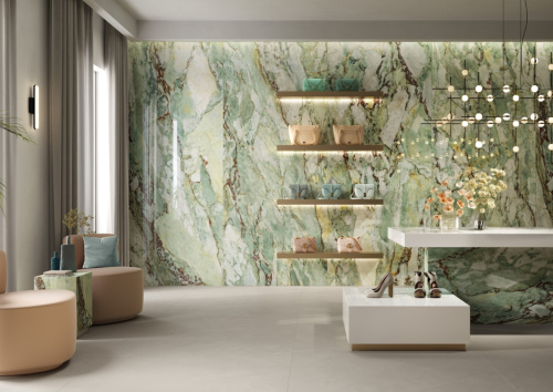 Керамогранит Ava Ceramica 278002 Marmi Siciliani Green Sky Lap Ret 120х280 фото 2