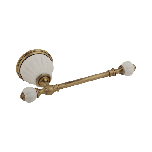 Бумагодержатель Migliore Olivia, керамика белая, бронза 17420