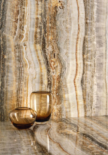 Керамогранит Rex Ceramiche Eccentric Luxe 778840 Caramel Glossy 9mm 60х120 фото 2