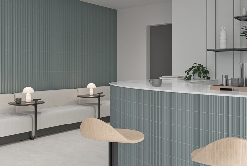 Керамическая плитка WOW Faces 131520 Liso Steel Blue 5х40 фото 2