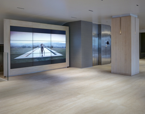 Керамогранит Laminam I Naturali LAMF011483 Travertino Classico Bocciardato 120х300х5 фото 2