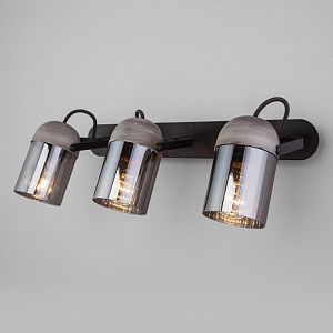 Спот Eurosvet 20122/3 черный/тертый серый фото