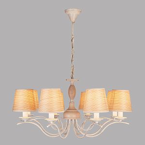 Подвесная люстра Eurosvet 60027/8 белый с золотом фото