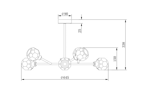 Люстра Freya FR5114PL-06BZ фото 3
