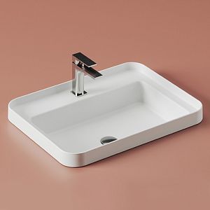 Artceram FUORI SCALA Раковина встраиваемая, 60х45см, c 1 отв под смеситель, без перелива, цвет: белый фото