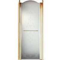 Душевая дверь Migliore Diadema распашная L80xH203 см DX, стекло прозрачное/декор 22714 фото