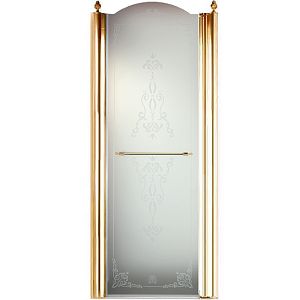 Душевая дверь Migliore Diadema распашная L90xH203 см DX, стекло матовое/декор 20409 фото