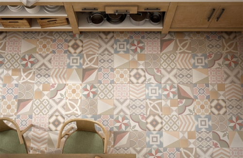 Керамогранит Equipe Caprice Deco 22108 Caprice Loop Pastel 20x20 фото 2