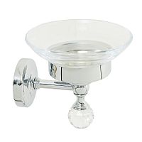 Mыльница Migliore Amerida настенная, стекло/хром Swarovski 16575 фото