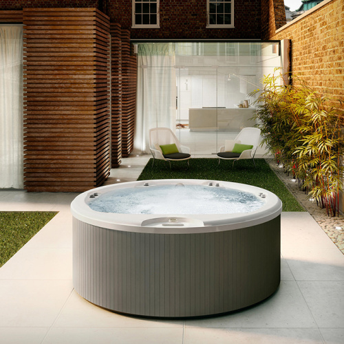 Jacuzzi Alimia Минибассейн 212x90см, отдельностоящий, гидро/аэромассаж, подсветка, CLEARRAY, нагреватель, с крышкой, отделка: platinum / graphite