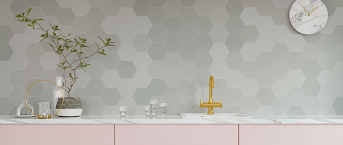 Керамическая плитка WOW 122449 Hexa Six White 14x16 фото 2