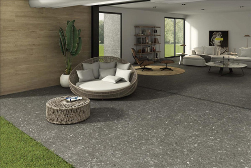 Керамогранит STN Ceramica Rockart N30028 Graphite Matt 59.5x120 фото 2