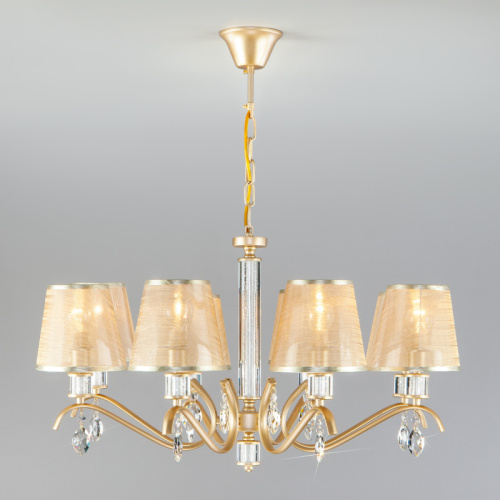 Подвесная люстра Eurosvet 60103/8 перламутровое золото