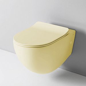 Artceram File 2,0 Унитаз подвесной безободковый 36х52 см, с креплениями, цвет: giallo zinco фото