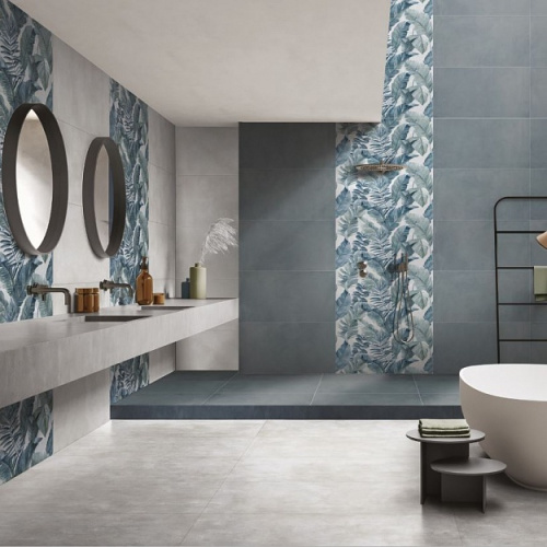 Керамогранит La Fenice Touch Evo Dec. Tropical Blue Rett 60х120 (Италия) фото 2