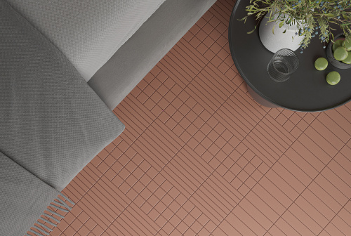 Керамогранит WOW Raster 131372 Line M Mud 15х15 фото 2