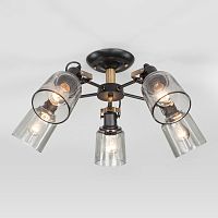 Люстра на штанге Eurosvet 70111/5 черный фото